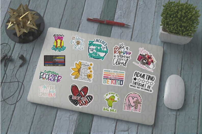 Dog Mom Life Sticker: Trendy Pet Parent Decal, cooler, fridge, helmet, skateboard, phone case image 2