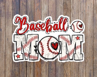 Baseball Mom Sticker: Trendy Sports Decal