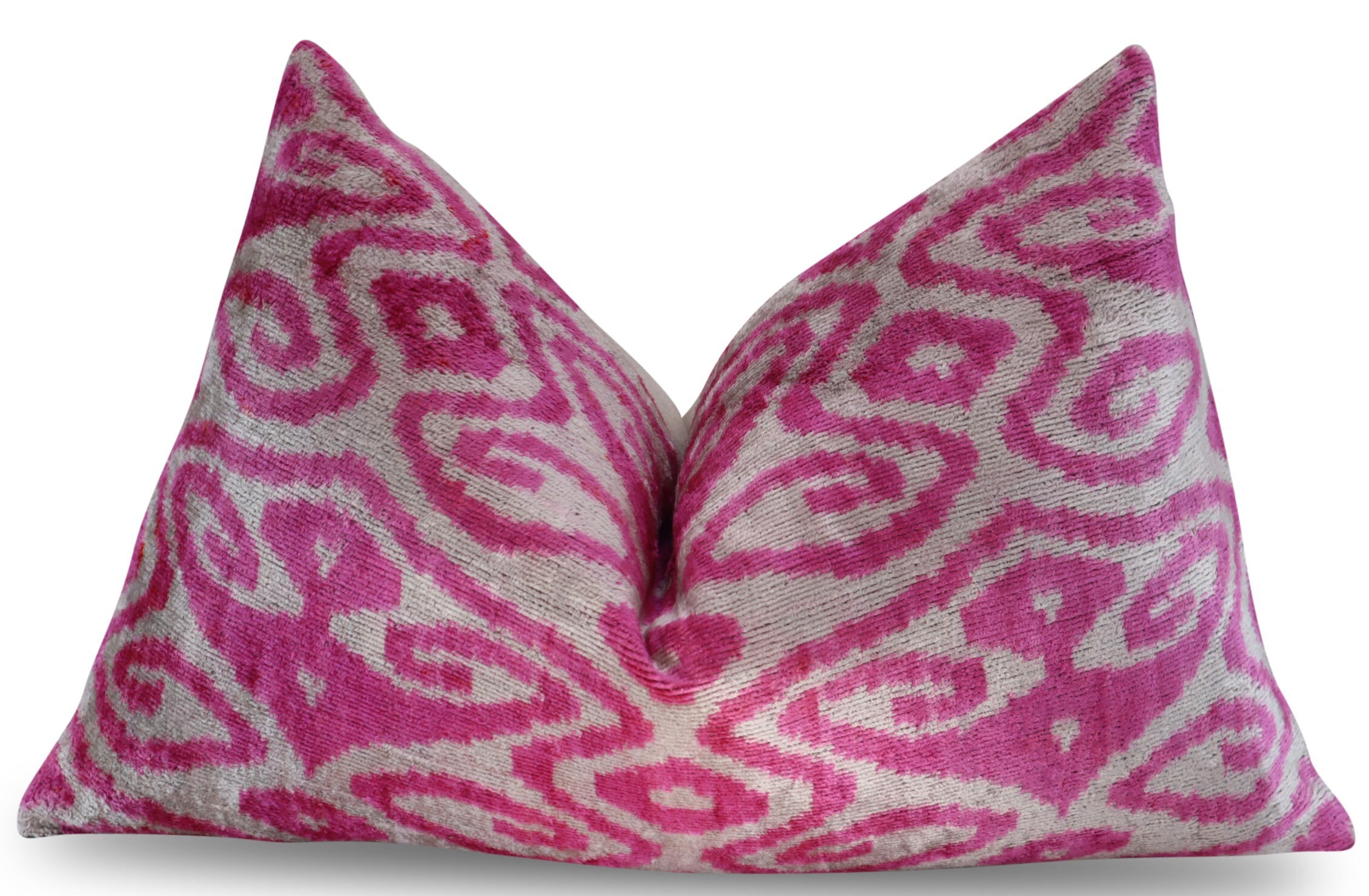 Canvello Handmade Luxury Purple Pink Color Decorative Pillow Cover Premium Down Feather Insert Soft Velvet Silk Throw Cushion 16x24 In Etsy Canada
