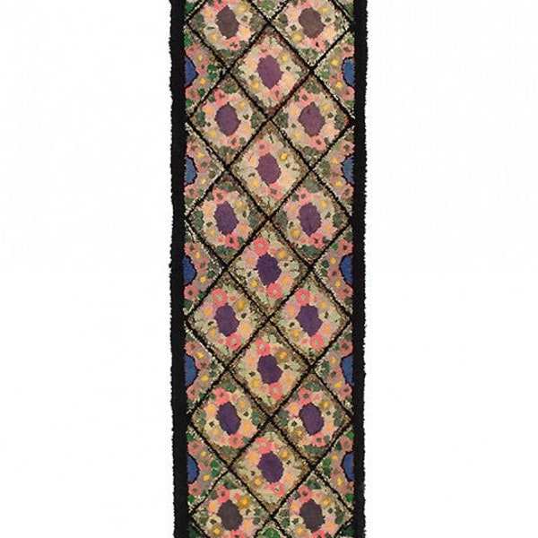 Antique Hooked Rug Runner - Etsy