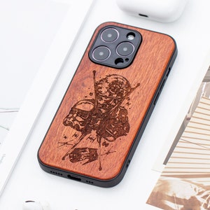 Star Wars Wood iPhone 15 Pro Case, Wooden iPhone 15 Pro Max Case, Wood Case for iPhone  14 15 16 Pro Max mini se series