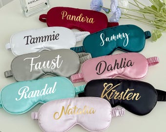 Personalized Eye Masks/ Satin Sleep Mask/ Custom Sleep Mask/ Bridesmaids Gift Sleep Masks/ Bridesmaids Gift/ Sleep Mask Bachelorette Gift