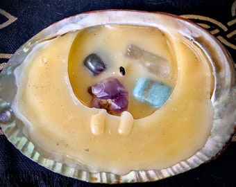 Abalone shell treasure candles - Energy