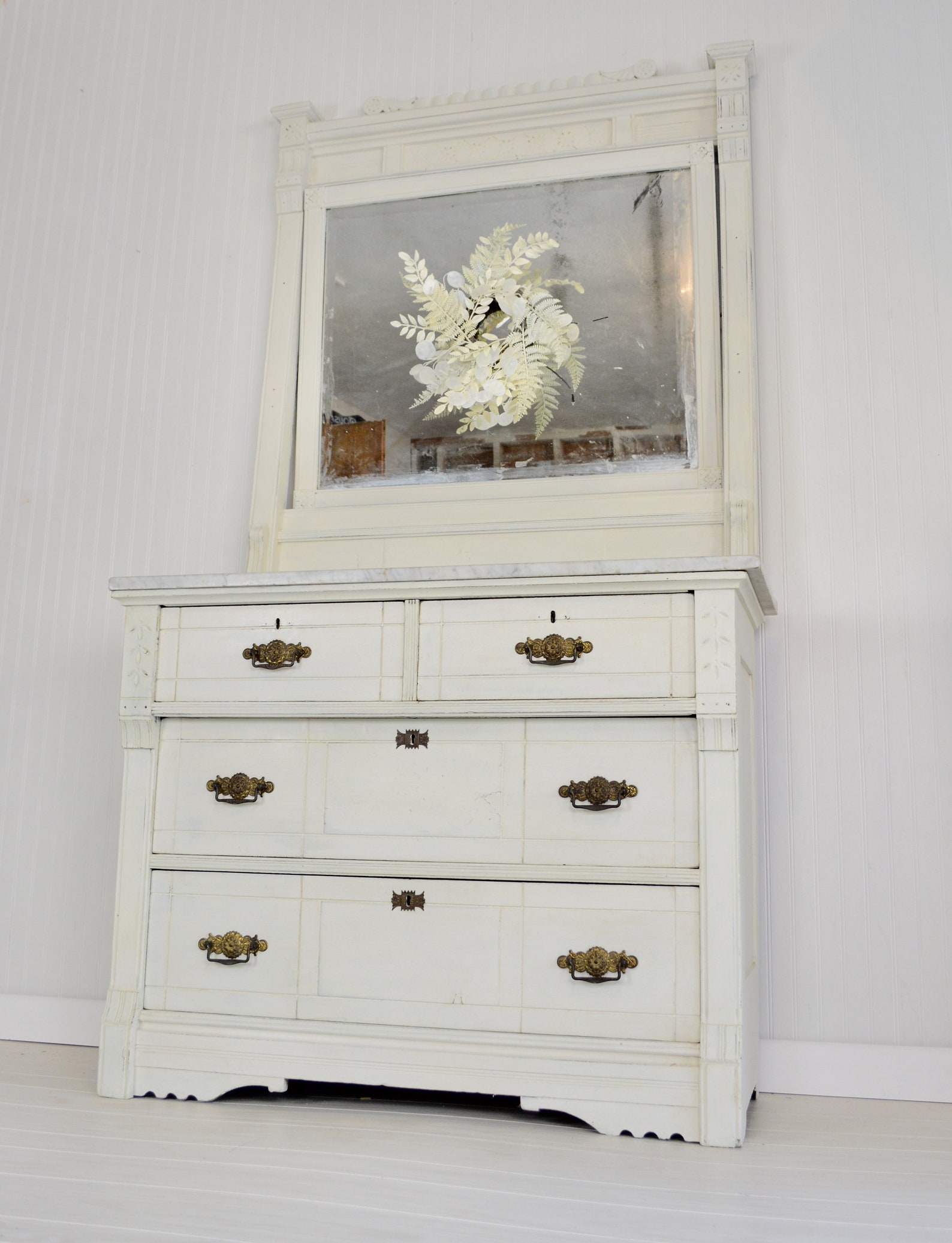 SOLD Eastlake dresser with mirror Etsy