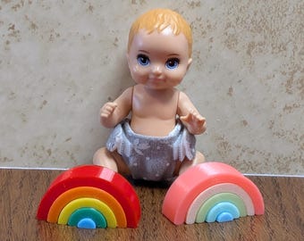 Stacking Rainbow Toy for 3 Inch Doll (3D Printed)