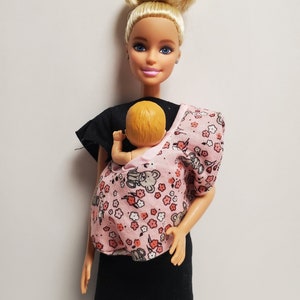 Baby Sling Carrier for 3 inch dolls/ 11.5 inch Fashion Dolls