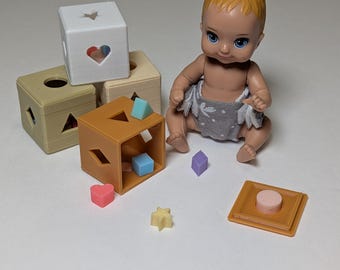 Shape Block for 3 Inch Doll (3D Printed)