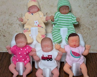 Tenues pour la poupée en silicone de 2,5 pouces