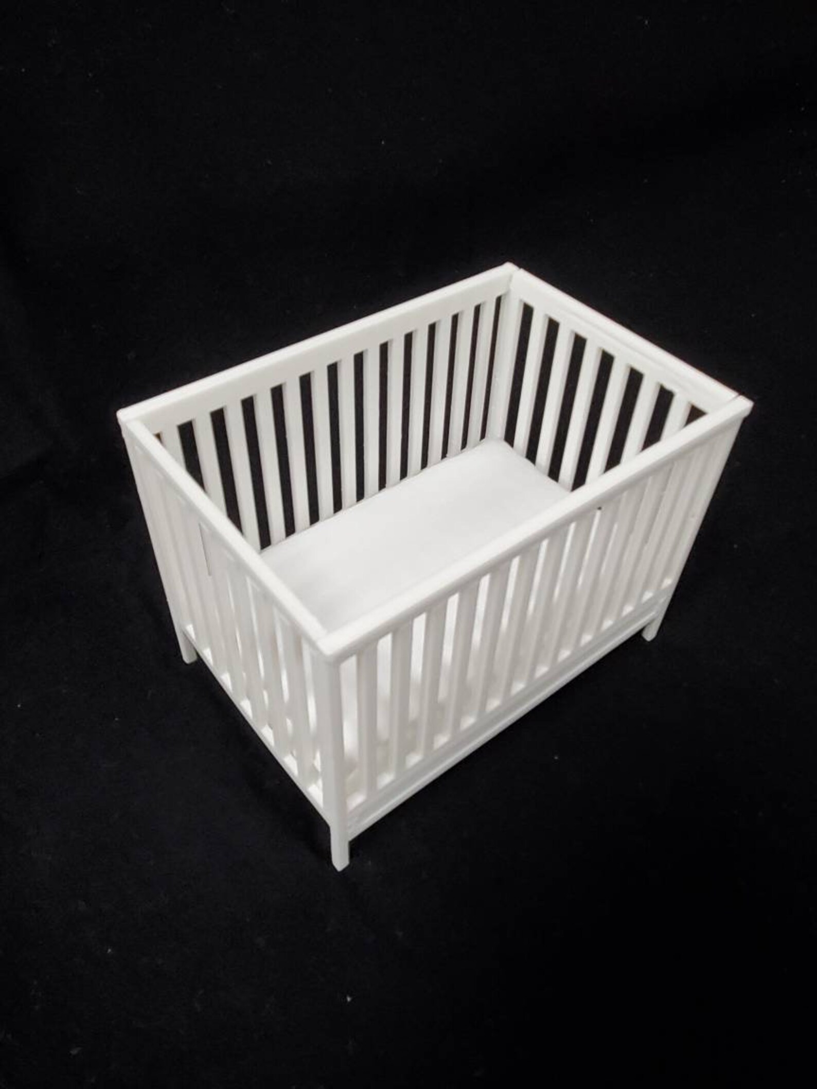 White Doll Crib for 3 Inch Dolls 3D Printed Etsy