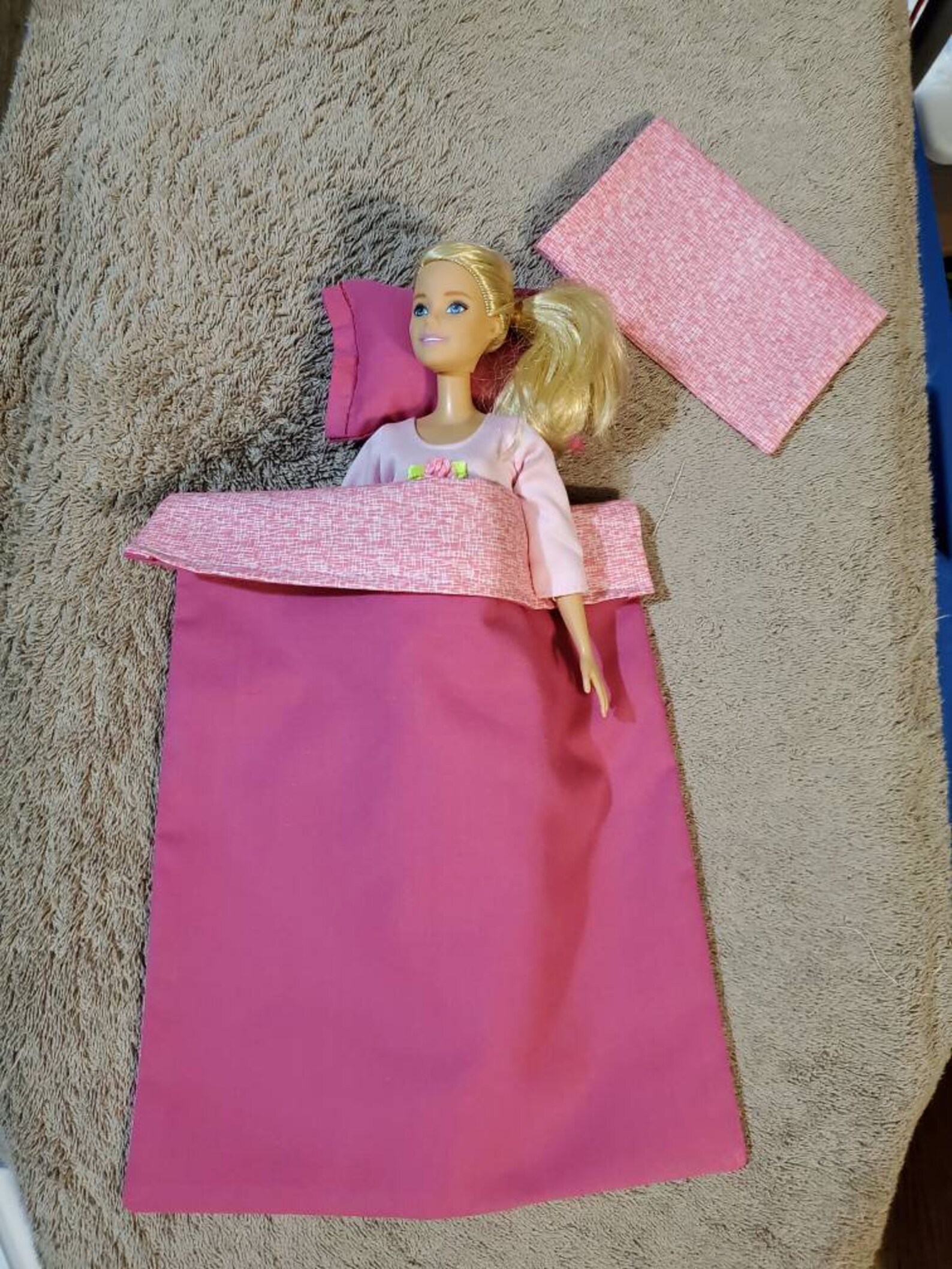 Barbie Blanket Pink Luxury 3 piece Set Etsy