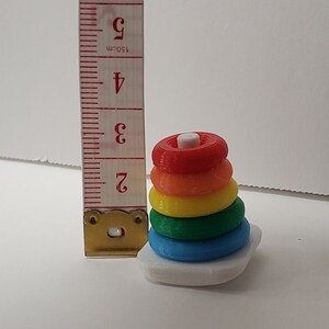 Rocking Stacking Rings for 3 Inch Doll (3D Printed) image 6
