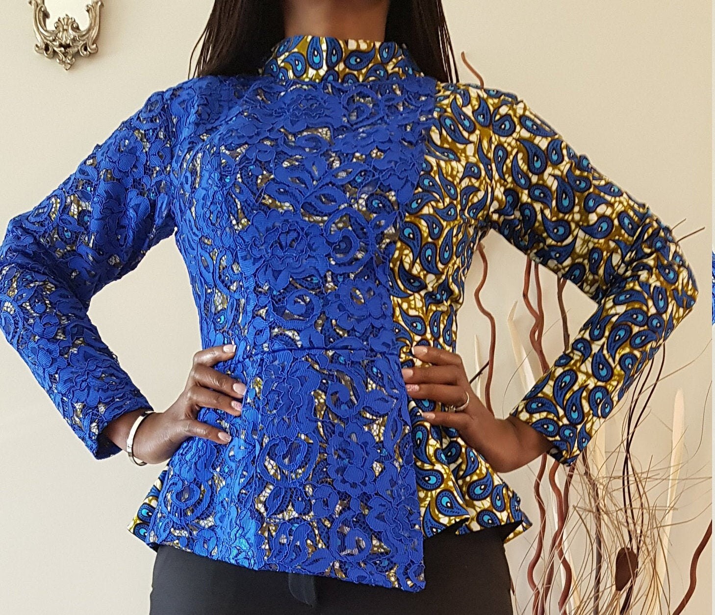 Ankara lace tops Clearance