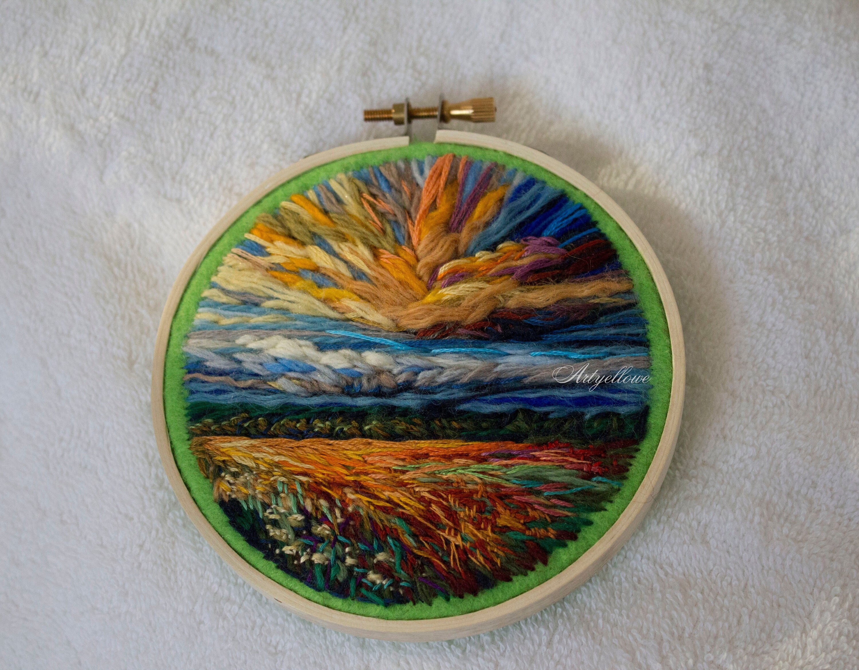 Embroidery Landscape - Etsy
