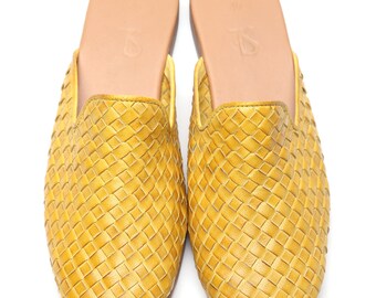 mustard yellow mules