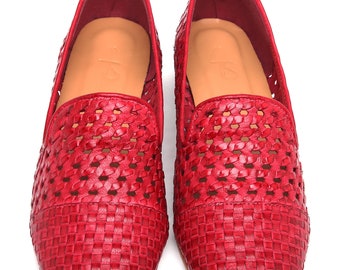 Confetti 2  Woven Loafers Red