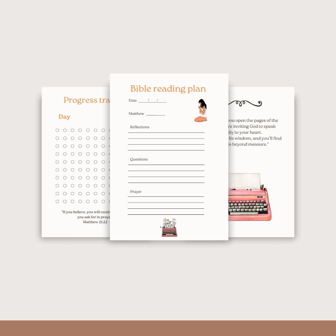 Bible Study Plan PDF Daily Bible Study PDF Daily Bible Study - Etsy