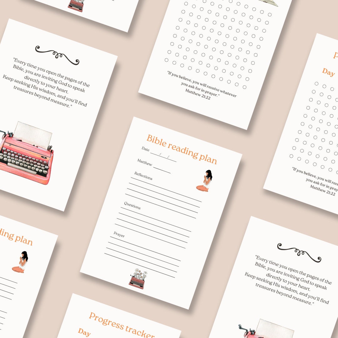 Bible Study Plan PDF Daily Bible Study PDF Daily Bible Study - Etsy