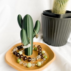Cute Ceramic Cactus Ring Holder Jewelry Holder Trinket Tray Ring