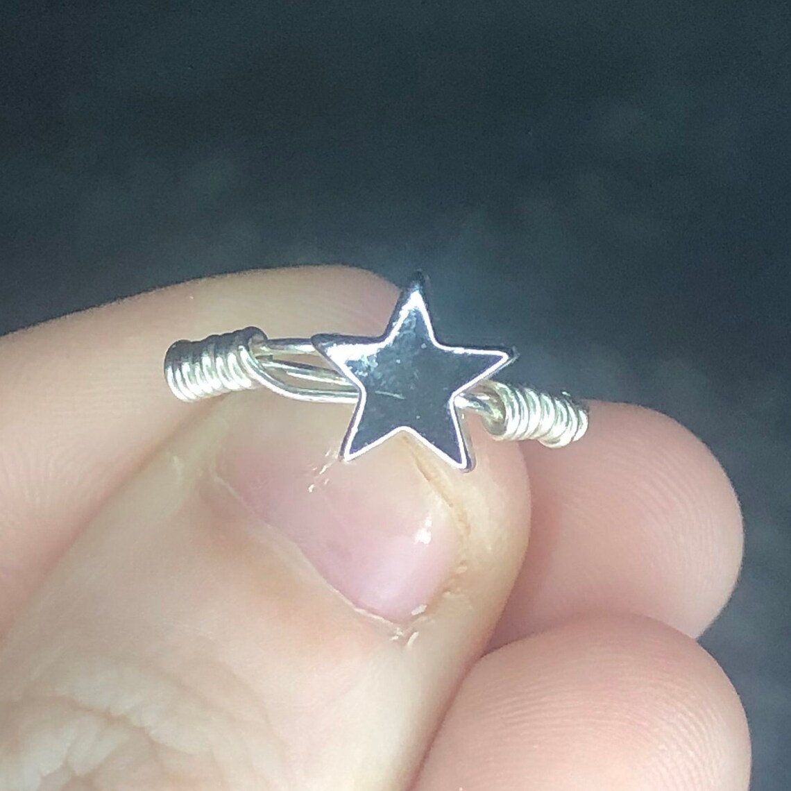 WireWrapped Star Ring Etsy