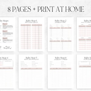 7 Baby Steps Progress Tracker Printable, FIRE Movement, Dave Ramsey ...