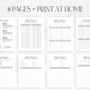 7 Baby Steps Progress Tracker Printable, FIRE Movement, Dave Ramsey ...