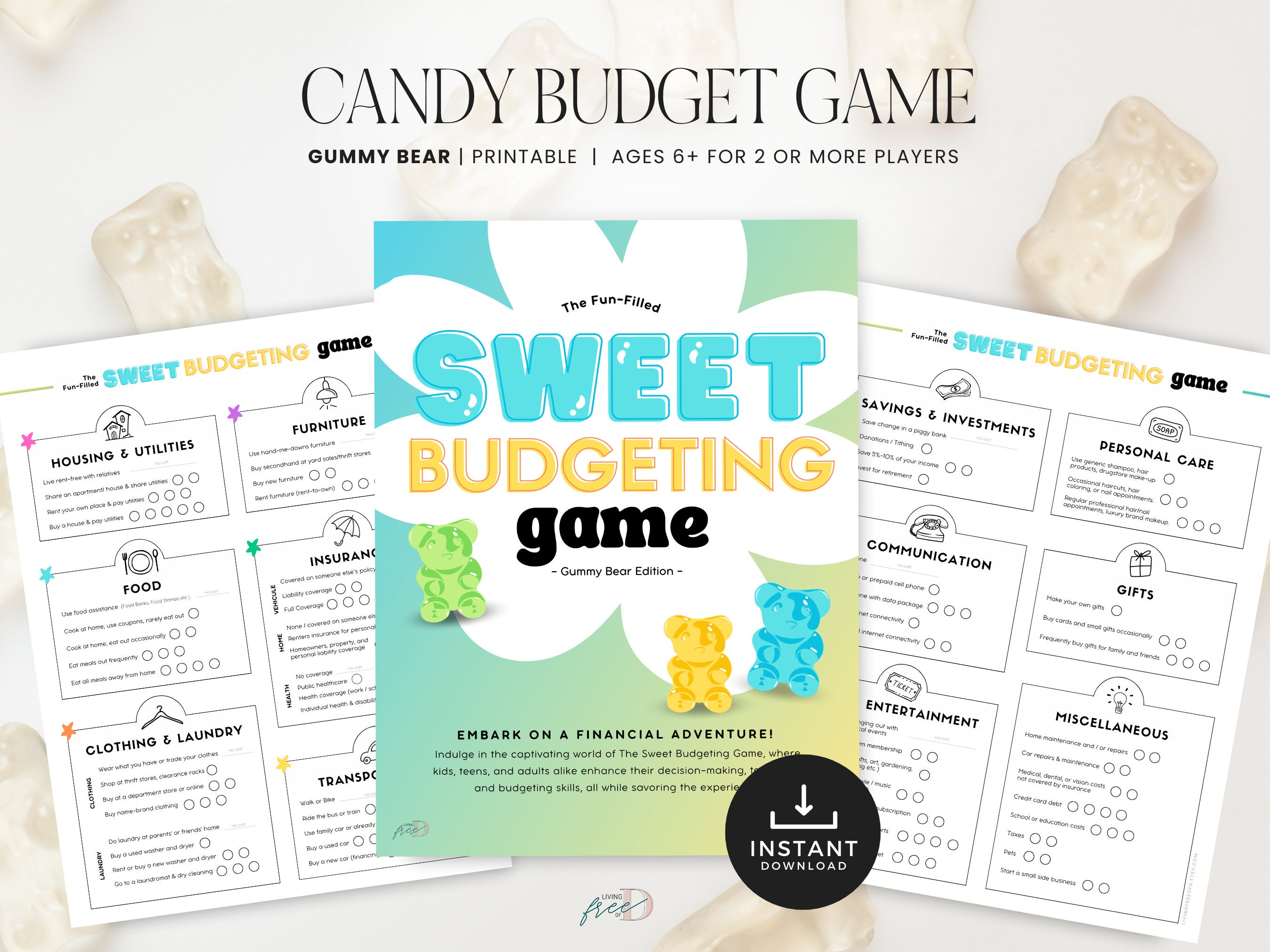 Money Printable Games Money Games for Kids Teens Budgeting Game Money Printable Games Money Games for Kids Teens Budgeting Game