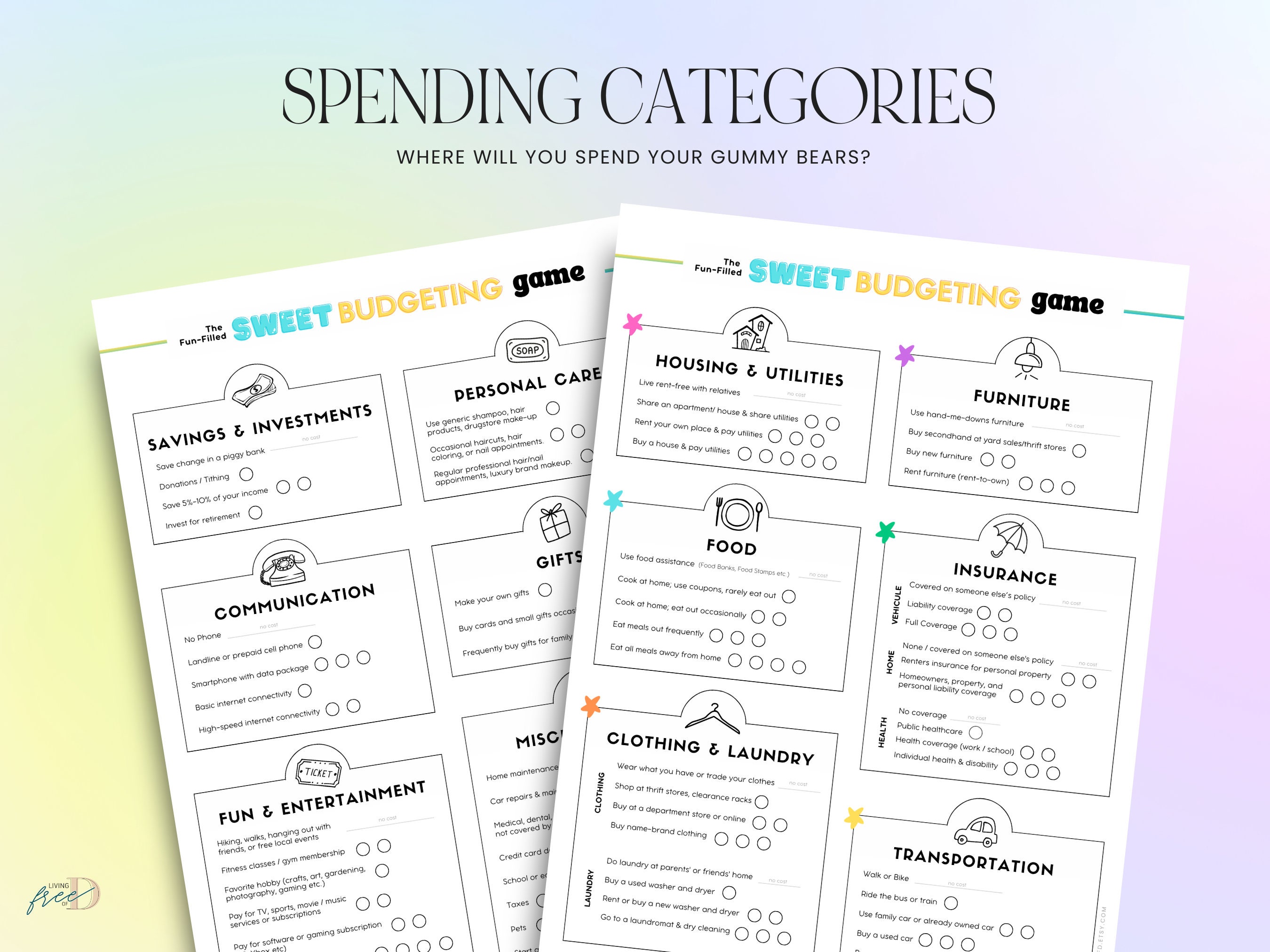 Money Printable Games Money Games for Kids Teens Budgeting Game Money Printable Games Money Games for Kids Teens Budgeting Game