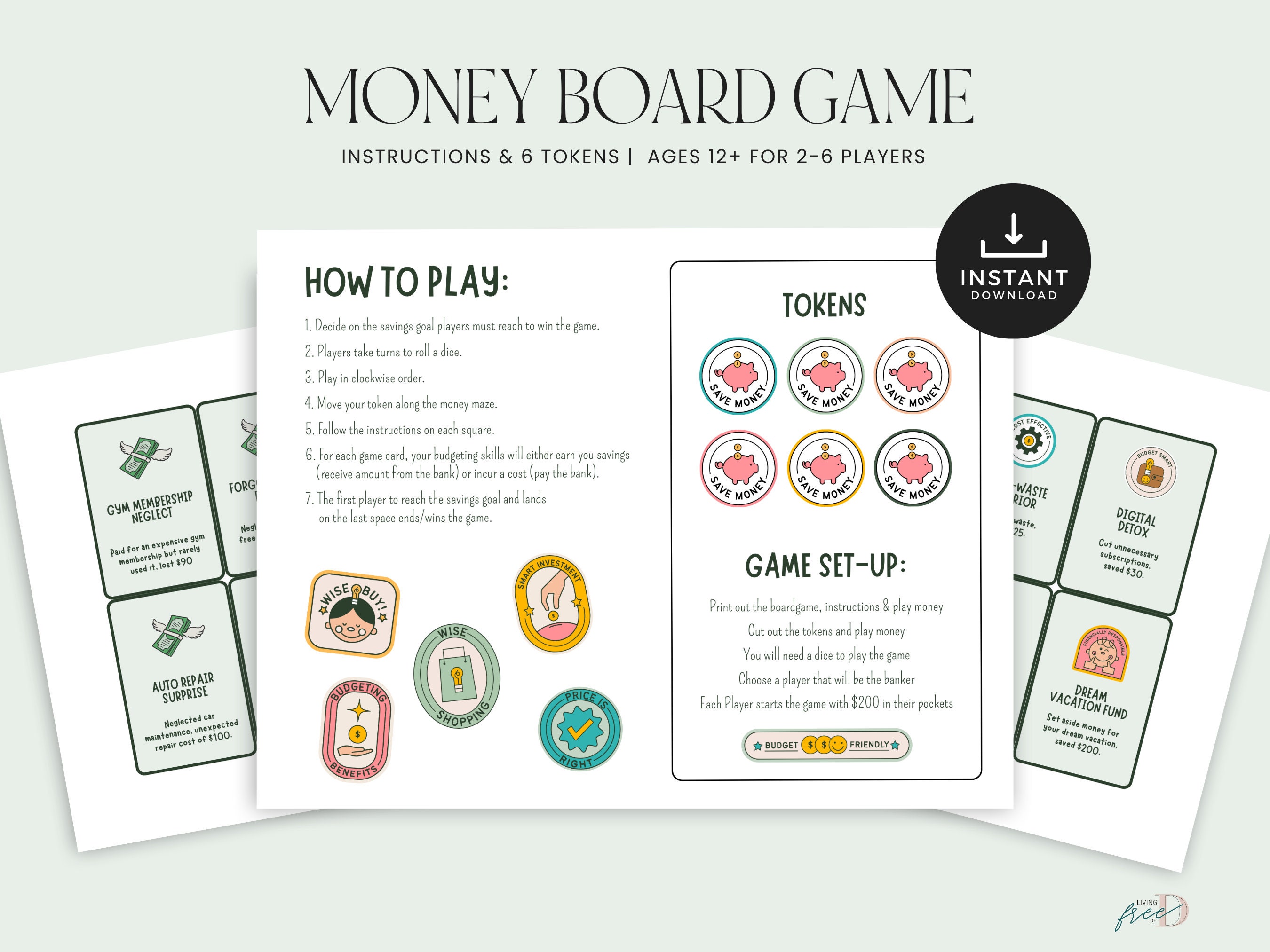Game of Life Money, Money Games for Kids & Teens, Budgeting Game