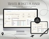 Travel Budget Spreadsheet Template, Customizable Vacation Planner Google Sheets, Trip Budget Breakdown & expense tracker, INSTANT DOWNLOAD