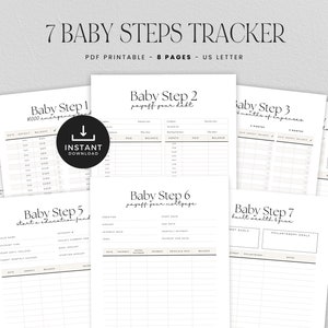 Buy 7 Baby Steps Progress Tracker Printable, FIRE Movement, Dave Ramsey ...