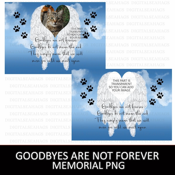 Pet Memorial Angel Wings Sublimation Design, Pet Memorial Quotes Feather Heaven, Dog Cat Memorial Slates, Sublimation Memorial Clipart