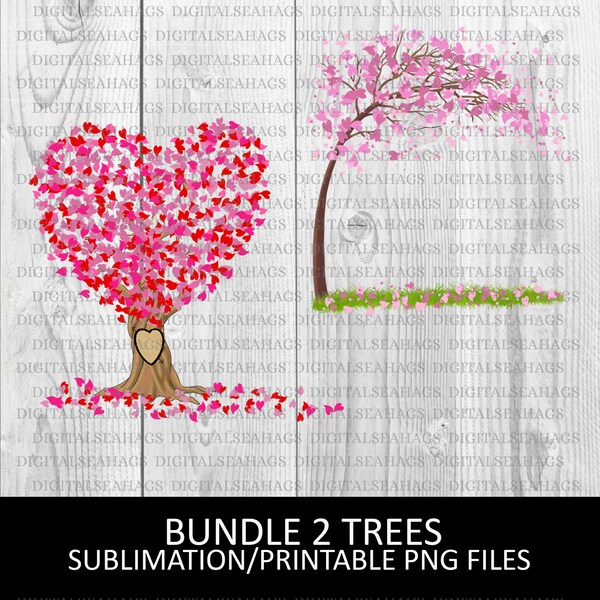 Sweetheart Tree PNG, Anniversary Gift, Wedding Tree Gift, Valentines Day Gift, Heart Tree Couples Love