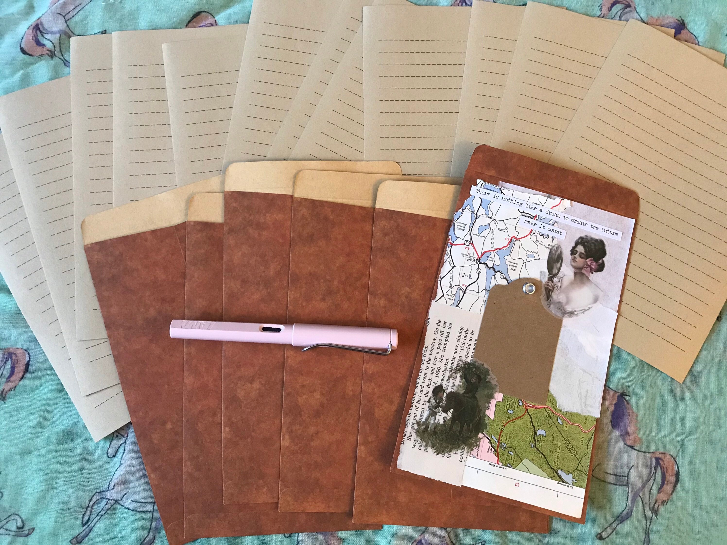 Cottagecore Aesthetic Stationery Set Unique Kit With Vintage Etsy