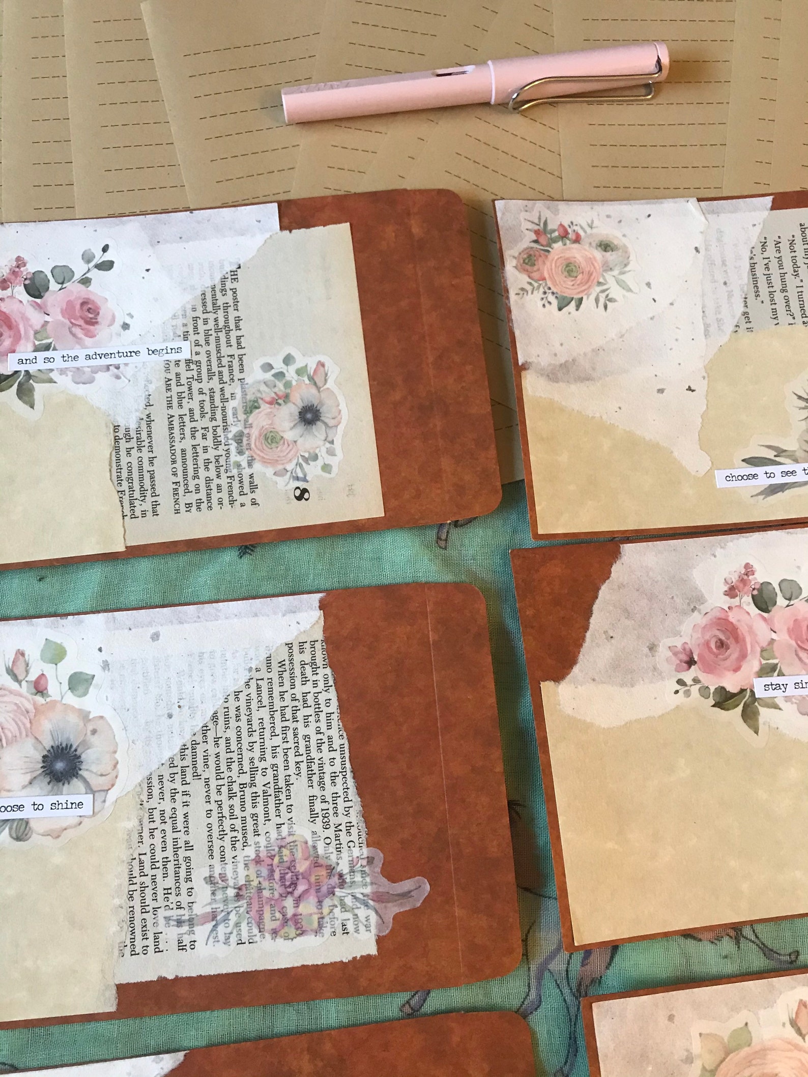 Cottagecore Soft Aesthetic Stationery Set Unique Kit with Etsy