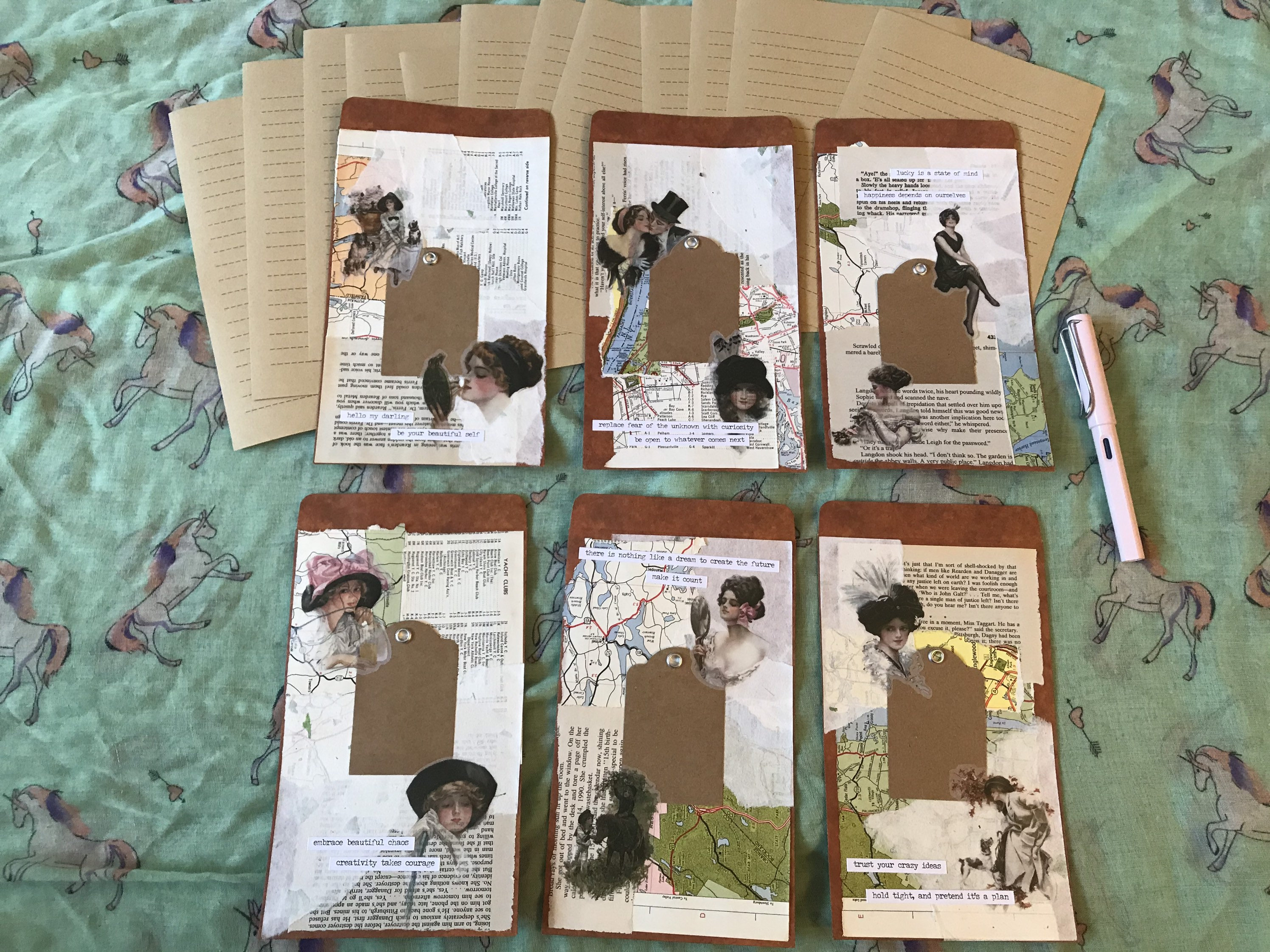 Cottagecore Aesthetic Stationery Set Unique Kit With Vintage Etsy