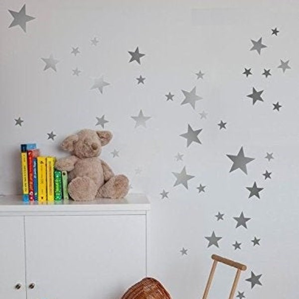 Various size Stars Wall Stickers Kid Decal Art Nursery Bedroom Vinyl Decoration