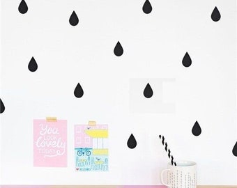 Little Raindrop Wall Sticker Wall Decal, Removable DIY home decoration nursery