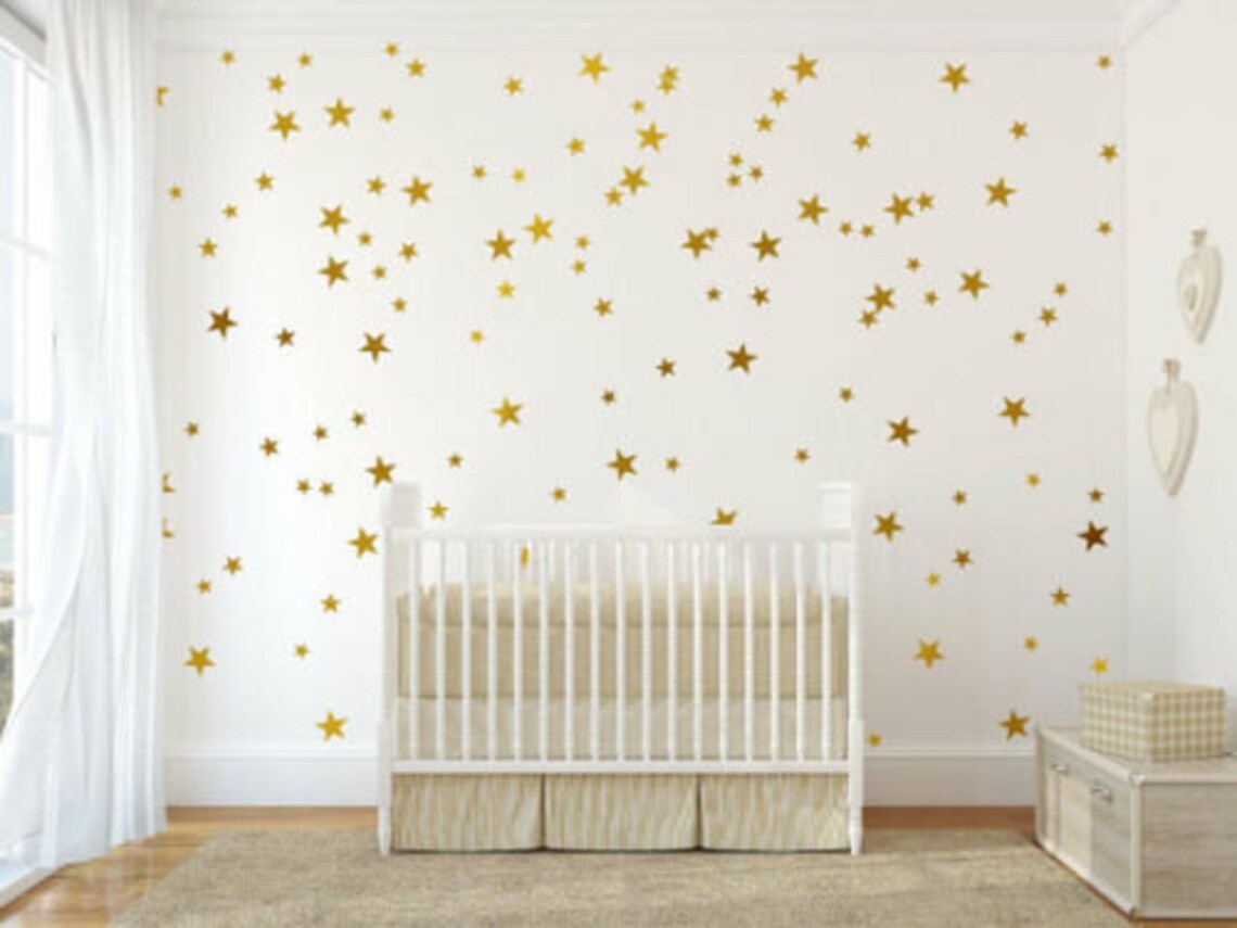 thumbnail image 2 of Various Size Stars Wall Stickers – Vinyl Decals For Kids Room, Nursery, Bedroom – GRAFIX SHACK 2 of 4