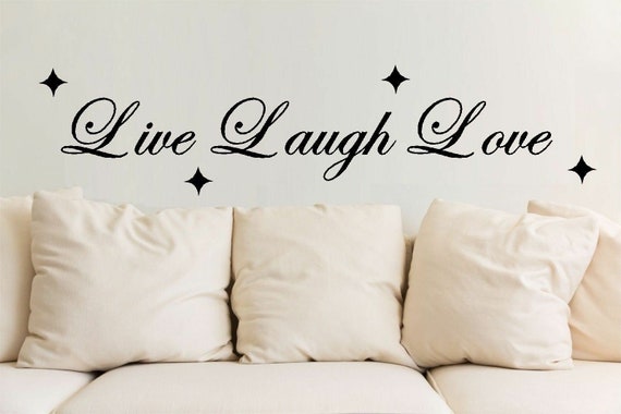 Live Laugh Love Wall Quote Stickers Home Art Decal Vinyl | Etsy