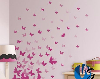 37 Mixed size Butterfly Design Wall Art Stickers Kid Decals baby nursery bedroom