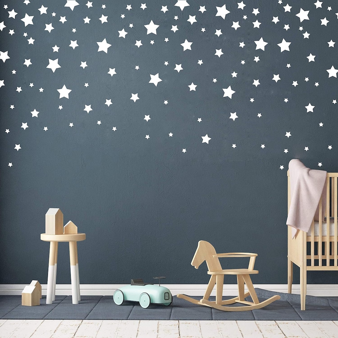 Mixed Size Stars Wall Stickers Kid Decal Art Nursery Bedroom Vinyl ...