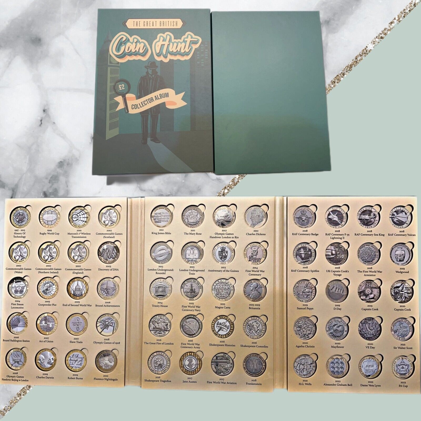 Lincoln Wheat Penny and Indian Head Cent Coin Album, Choose by Type Coin  Collecting Supplies 