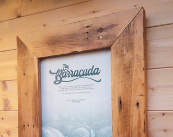 The Barracuda - Reclaimed Wood A4 Picture Frame