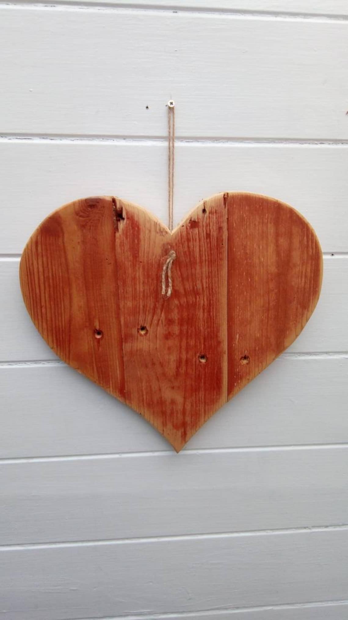 Reclaimed Wood Heart Wall Decoration Etsy