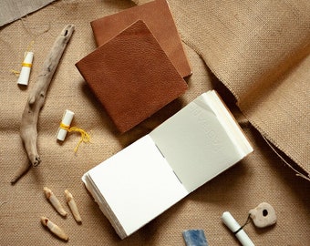 pocket square leather bound soft cover sketchbooks