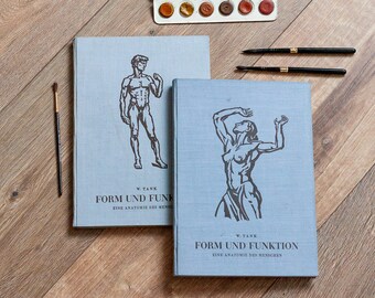 A4 handbound 'Form und Funktion' watercolor journal, 300 gsm