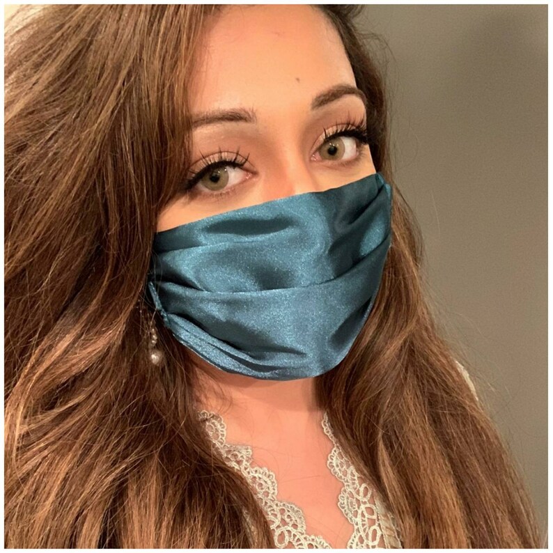 Luxury Silk Satin Face Masks. Reusable and Washable Face Mask Etsy