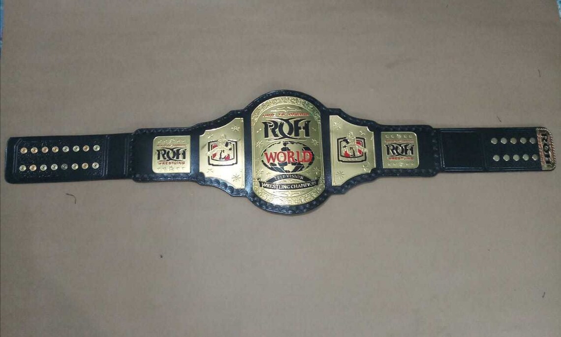 Ring Of Honor World Television Wrestling Championship Leather Etsy