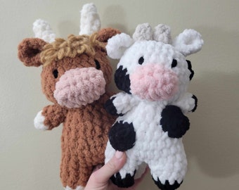 Crochet highland cow pattern, crochet cow, mini cow plush, plush cow pattern, crochet cow plush, crochet cow stuffie, highland cow pattern