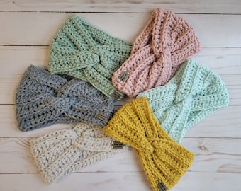 Crochet ear warmer pattern, crochet headband pattern, headband for babies, headband for kids, knitted ear warmer